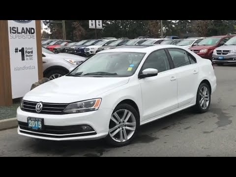 2015 Volkswagen Jetta Highline W/ Leather, Moonroof, Backup Camera Review| Island Ford