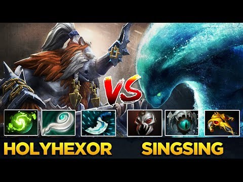 SingSing Carry Morphling vs hOlyhexOr Solo Mid Magnus - Streamer vs YouTuber - 7.19 Patch Dota 2