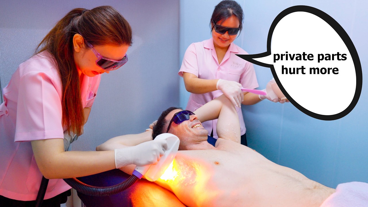 ASMR: Permanent IPL Laser Hair Removal & Shave (4th Session)