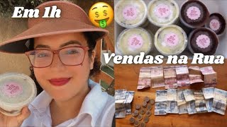 VENDENDO BOLO NO POTE NA RUA POR 1 HORA | DOCE ROTINA ❤️
