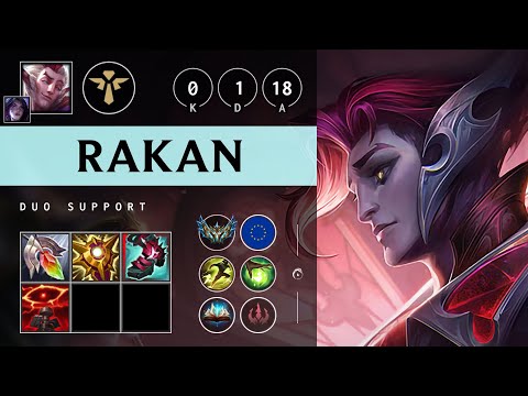 Rakan Support vs Lulu - EUW Challenger Patch 25.21
