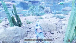 ARK スコーチドアース　近づくとお辞儀する草木達