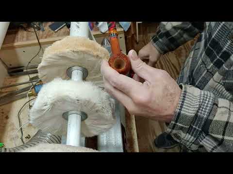 Dying, Buffing, Oiling and Waxing a Briar Tobacco Pipe