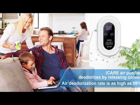 Ozone Odor Eliminator for Strong Odor 99% Cat Litter Deodorizer Dog Poof Odor Removal Air Purifier