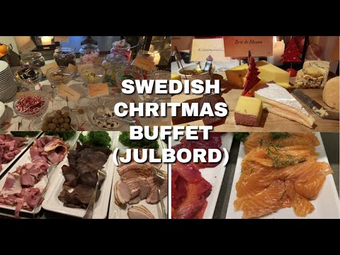 TRADITIONAL SWEDISH CHRISTMAS BUFFET JULBORD INTERNATIONAL  FOOD CHRISTMAS 2022 SCANDINAVIAN