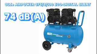 Güde AIRPOWER 375/8/100 ECO-DIGITAL SILENT tichý bezolejový kompresor - 50140