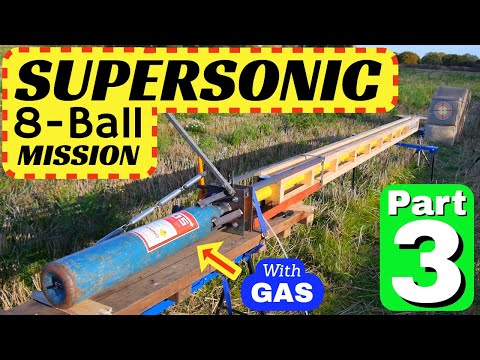 SUPERSONIC 8-BALL Vacuum/Compressed Air Cannon (Experiment) Part 3. #World’s Fastest 8 Ball.