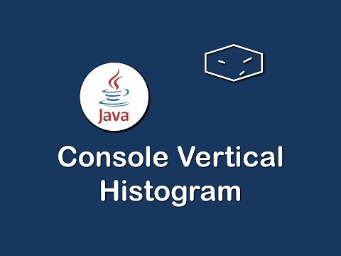 console vertical histogram in java