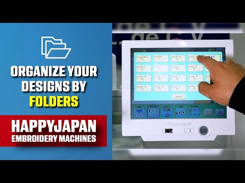 Organize Your Embroidery Designs by Folders | HappyJapan Embroidery Machines