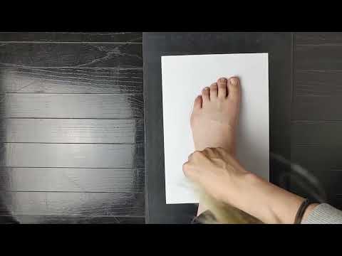 自分の足にぴったりのソールを作る動画