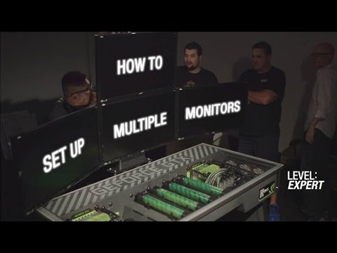 GeForce Garage: Cross Desk Series, Video 8  – How To Set Up Multiple Monitors