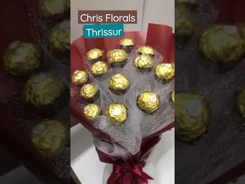 Chocolate Bouquet. Delivery available #flowerarrangements #chrisfloralsbyleni #bestfloristinthrissur