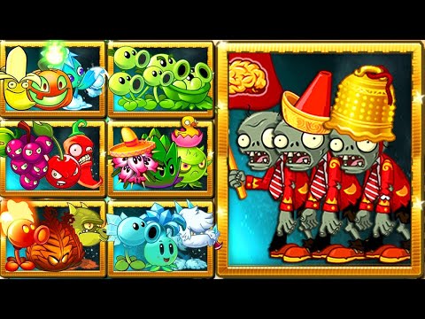 PvZ 2 Random All Team Plants VS Team Lunar Zombie LEVEL 10 - Who 's Best Team Plant?
