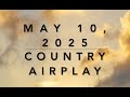 Billboard Top 60 Country Airplay May 10 2025
