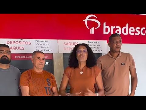 Banco Bradesco continuará em Dário Meira depois de reunião da prefeita  Mári dias com a equipe