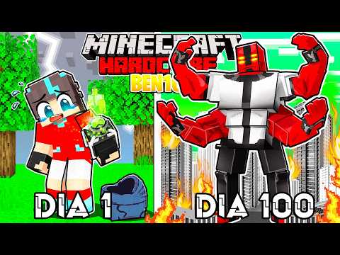 🟥SOBREVIVÍ 100 DÍAS como BEN 10 en Minecraft HARDCORE!