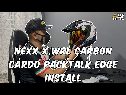 Nexx XWRL carbon helmet gets the Cardo Palktalk Edge installed