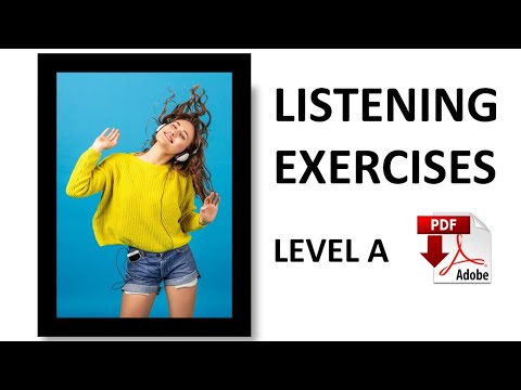 Listening Practice + PDF - Level A - Routine day Present simple - Easy English Lesson