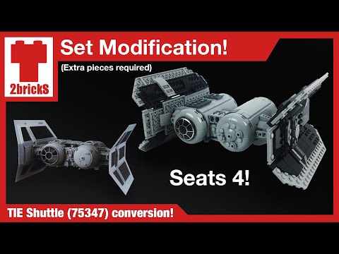LEGO TIE Bomber (75347) Shuttle Conversion!