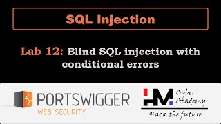 SQL Injection 12 | Blind SQL injection with conditional errors