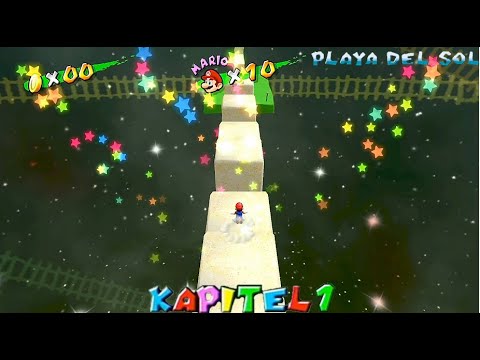 Super Mario Sunshine (3D All-Stars) Playa del Sol - Dünenwurzeln bauen Sandburgen