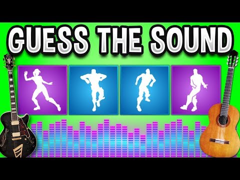 GUESS The FORTNITE DANCES ON GUITAR  - Fortnite Quiz #3