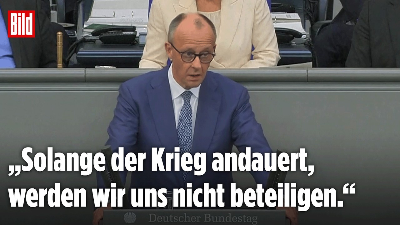 Merz erklärt sein Nein zum Iran-Krieg: Bundeskanzler gibt Regierungserklärung