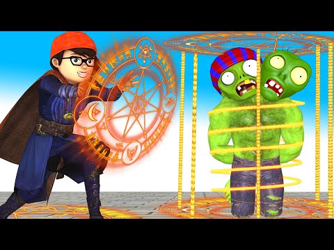 Dad Nick Transform Dr Strange vs Zombies 2 Headed Monster rescue Child Nick - Scary Teacher 3D Story