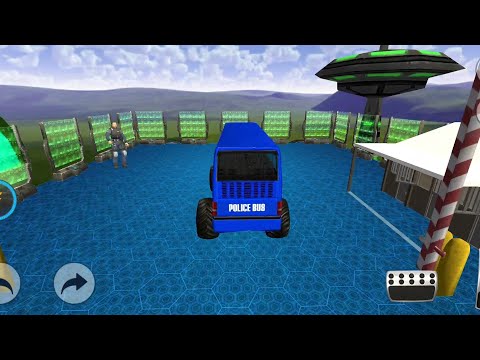 Impossible Monster Police Bus Stunts Ramp Jumps - 4x4 Ramp Car Stunts Game - Android GamePlay #1