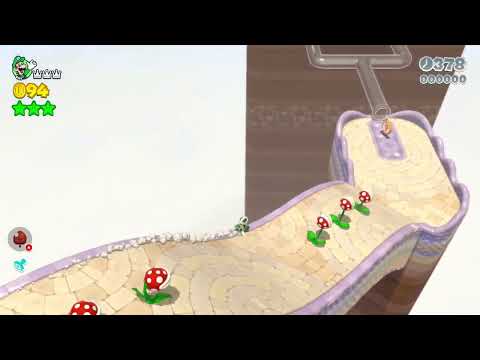 Super Mario 3D World (Switch) 6-1 Speedrun - Time: 34 (Former WR)