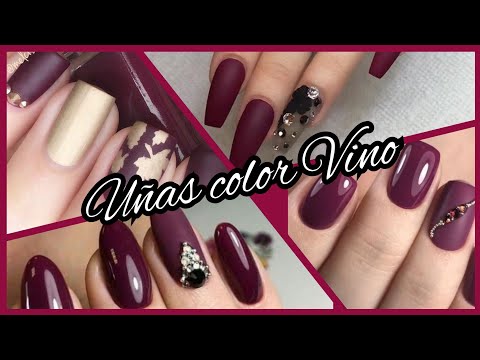 DISEÑOS DE UÑAS💅 COLOR VINO🍁INVIERNO/ DESING FALL NAIL/LOS MEJORES DISEÑOS DE UÑAS COLOR VINO