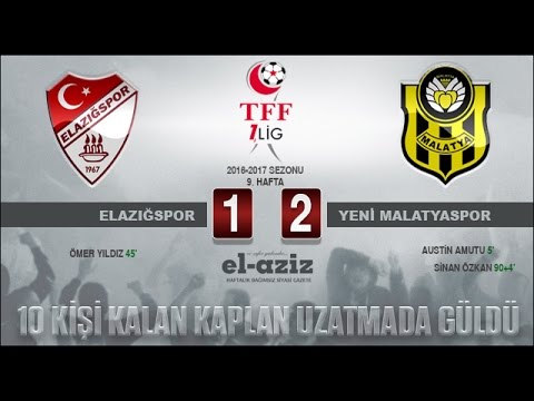 Elazığspor: 1-Yeni Malatyaspor: 2 Geniş maç özeti