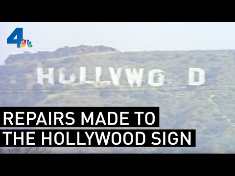 Repairs Made to the Hollywood Sign | From the Archives | NBCLA