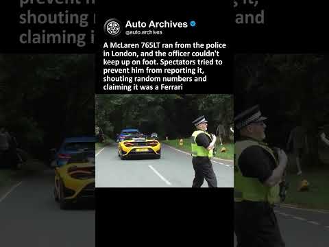 McLaren 765LT runs from police