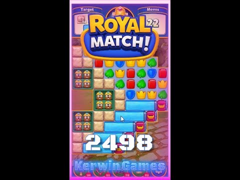 Royal Match Level 2498 - No Boosters Gameplay