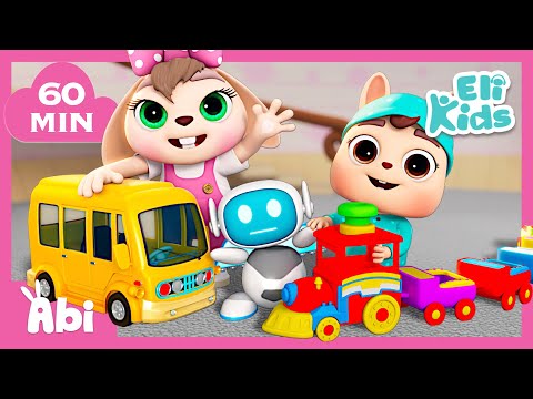 MEGA Toy Fun | Train, Bus, Robot Toys + More | Eli Kids Songs & Nursery Rhymes