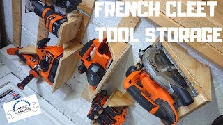 French Cleat Tool Storage #toolstorage #frenchcleet #aegpowertools #ridgidpowertools