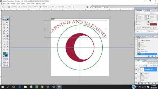How to create round logo in photoshop 7.0
