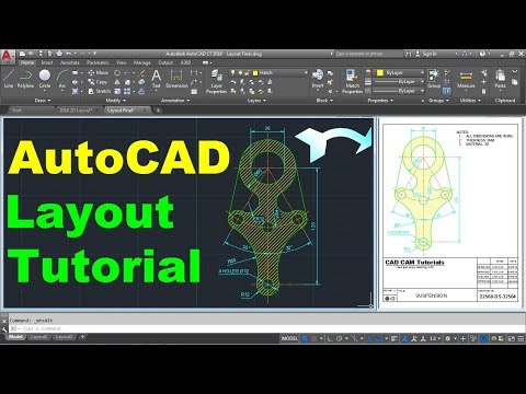 AutoCAD Nut Bolt Drawing Tutorial