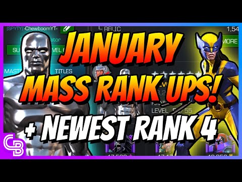 JANUARY MASS RANK UPS + NEWEST R4 CHAMP | Marvel Contest of Champions