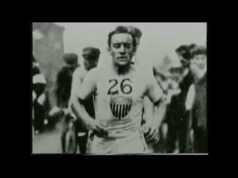 Olympic Games 1908 Marathon : Arrival Dorando Pietri (NOT with Conan Doyle)