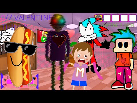The dark baldi's basics in more subs and valentine's day! - Baldi's Basics Mod