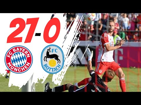 Bayern Munich's 27-0 Win vs. Rottach-Egern || All Goals & Highlights 🔥⚽️
