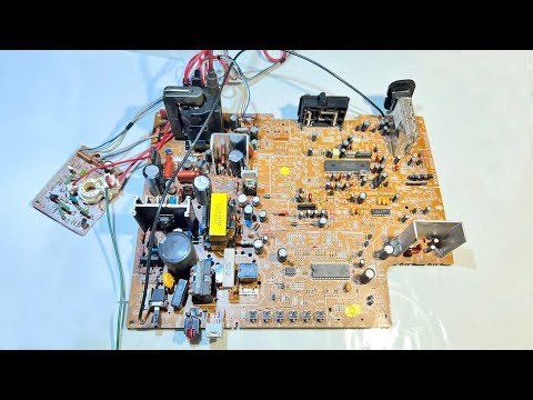 What electronic components can be taken from an old TV