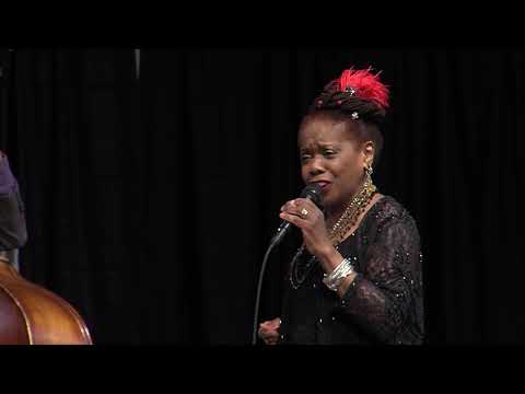 Catherine Russell performs at the Temple Building Theatre during the 2019 jazz fest