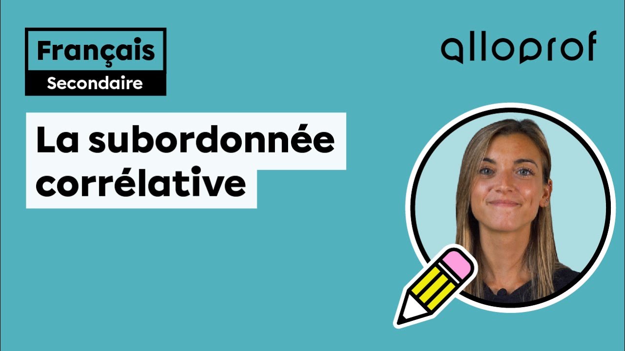 La subordonnée corrélative