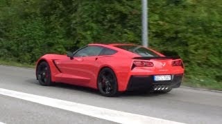 preview picture of video '2014 Corvette C7 Stingray - Super Corvette Sunday 2013 in Buchs b. Aarau - Switzerland'