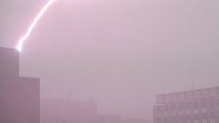 九州に落雷(18秒あたり）thunderbolt