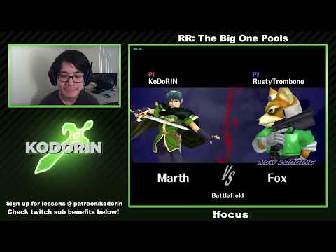 RRTBO - KoDoRiN (Marth) vs RustyTrombone (Fox) - WC Pool A2 WR3