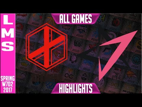 J Team vs eXtreme Gamers Highlights All Games - LMS W7D2 Spring 2017 JT vs XG All games